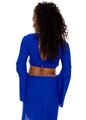 Cosita Buena Crop Bell Sleeve Top