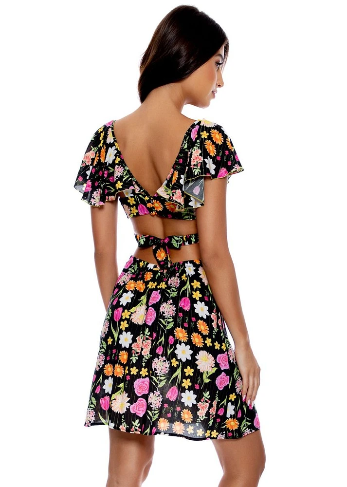 Luli's Secret Garden V Cut Out Dress