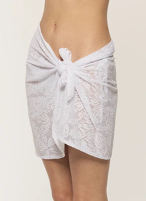 Jupe nouée avec imprimé fleurs