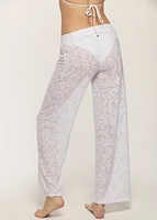 Pantalon de plage avec fleurs
