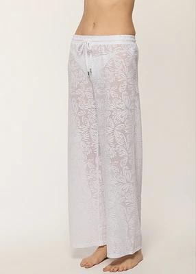 Pantalon de plage avec fleurs
