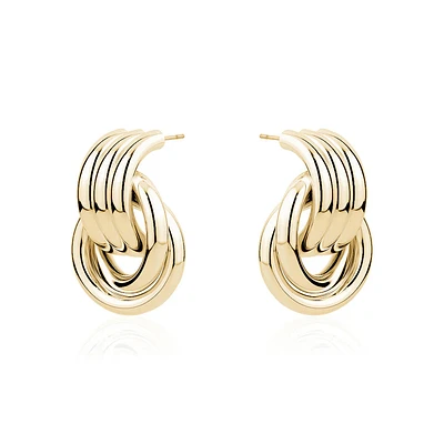 CYLINDER HOOP EARRINGS