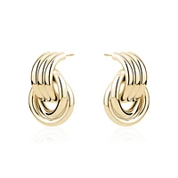 CYLINDER HOOP EARRINGS