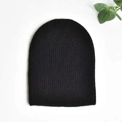 CASHMERE & WOOL BLEND BEANIE