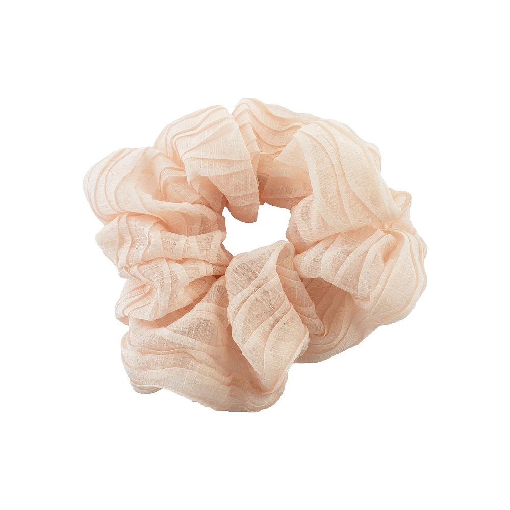 SHEER TEXTURED SCRUNCHIE