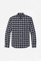 Brushed Button-Down Shirt | Extended Sizes