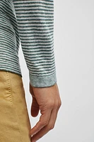 Linen Sweater Tee: Lightweight, Striped Long Sleeve