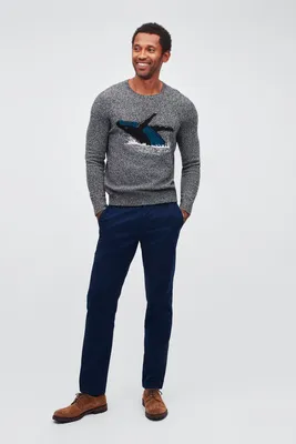 Whale Crew Neck Sweater