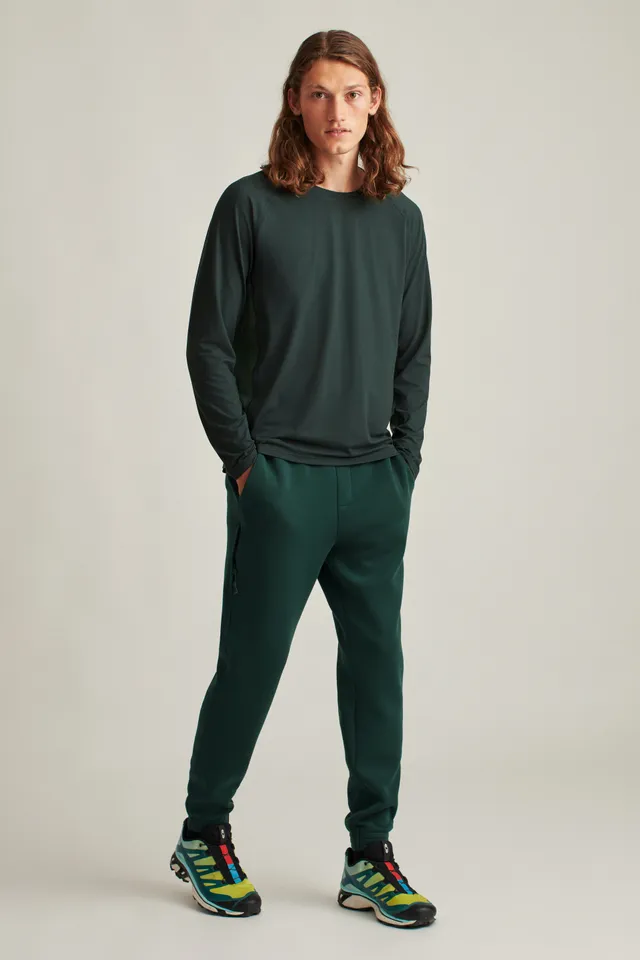 Textured Double-Knit Cotton Jogger