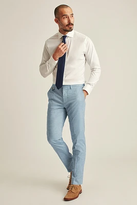 Stretch Chambray Suit Pant