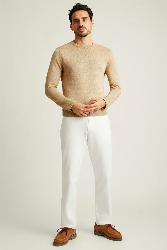 Italian Linen Roll Neck Sweater