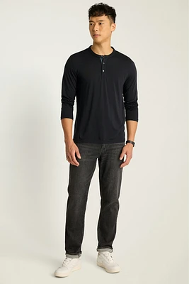 Soft & Breathable Merino Wool Henley Shirt