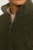 Italian Wool Fleece Half Zip