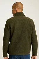 Italian Wool Fleece Half Zip