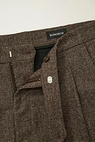 Pleated Wool Trousers | Elegant with Vintage Appeal