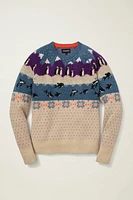 Arctic Fair Isle Sweater | Soft Arctic Fleece Pullover Sweatshirt