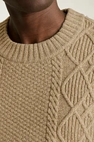 Extrafine Merino Cable Sweater | Soft Wool Knit