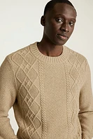 Extrafine Merino Cable Sweater | Soft Wool Knit