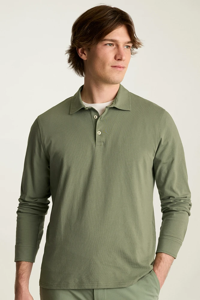 The Organic Cotton Long Sleeve Polo Shirt | Bonobos