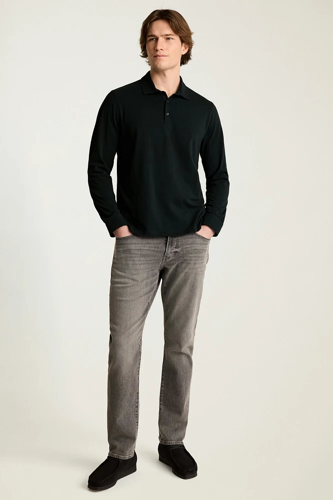 The Organic Cotton Long Sleeve Polo Shirt | Bonobos