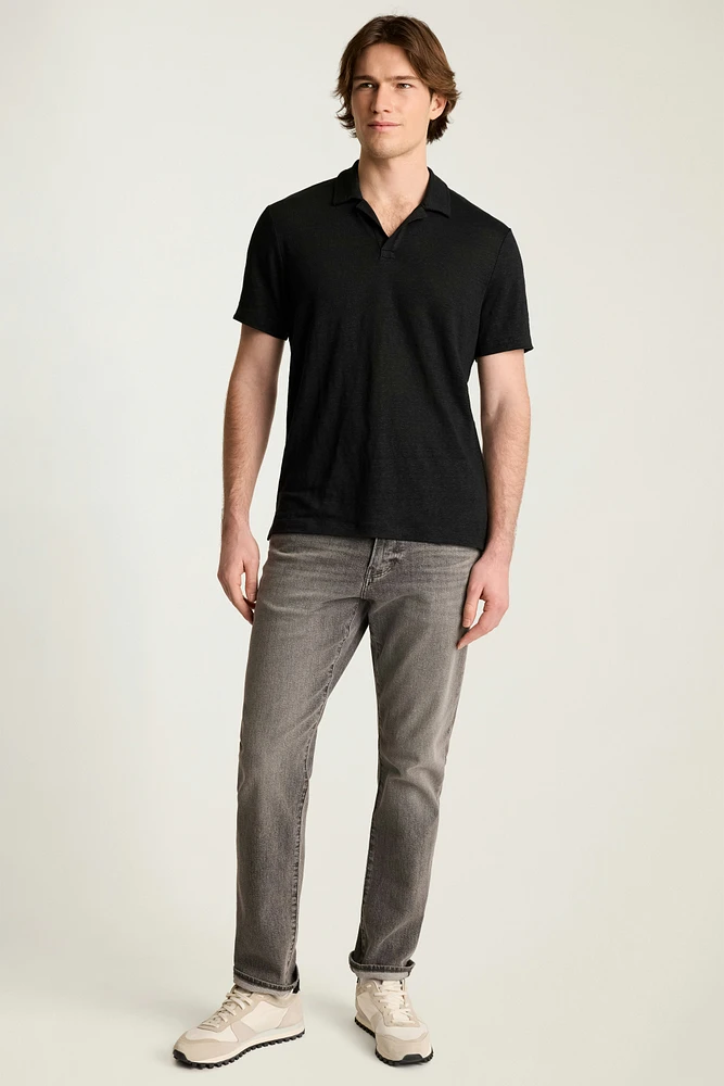 Men's Linen Polo Shirt