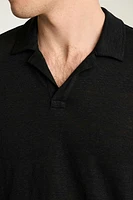 Men's Linen Polo Shirt