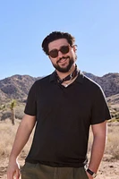 Men's Linen Polo Shirt