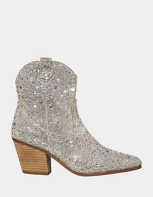 Betsey Johnson Diva Rhinestone Western Boot