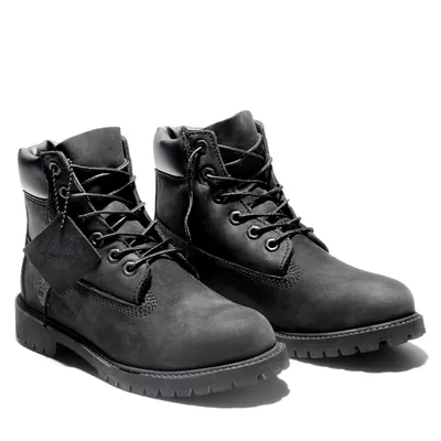 Timberland Kid's Waterproof Black Premium Boot