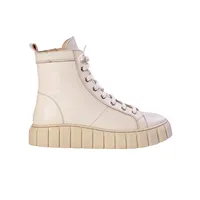 Ateliers Kane Off White Leather Sneaker Bootie