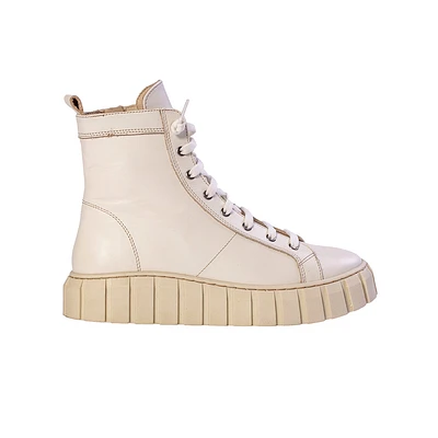 Ateliers Kane Off White Leather Sneaker Bootie $174.98