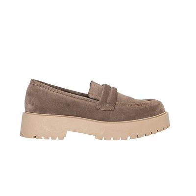 Ateliers Kennedy Taupe Suede Leather Loafer $154.98