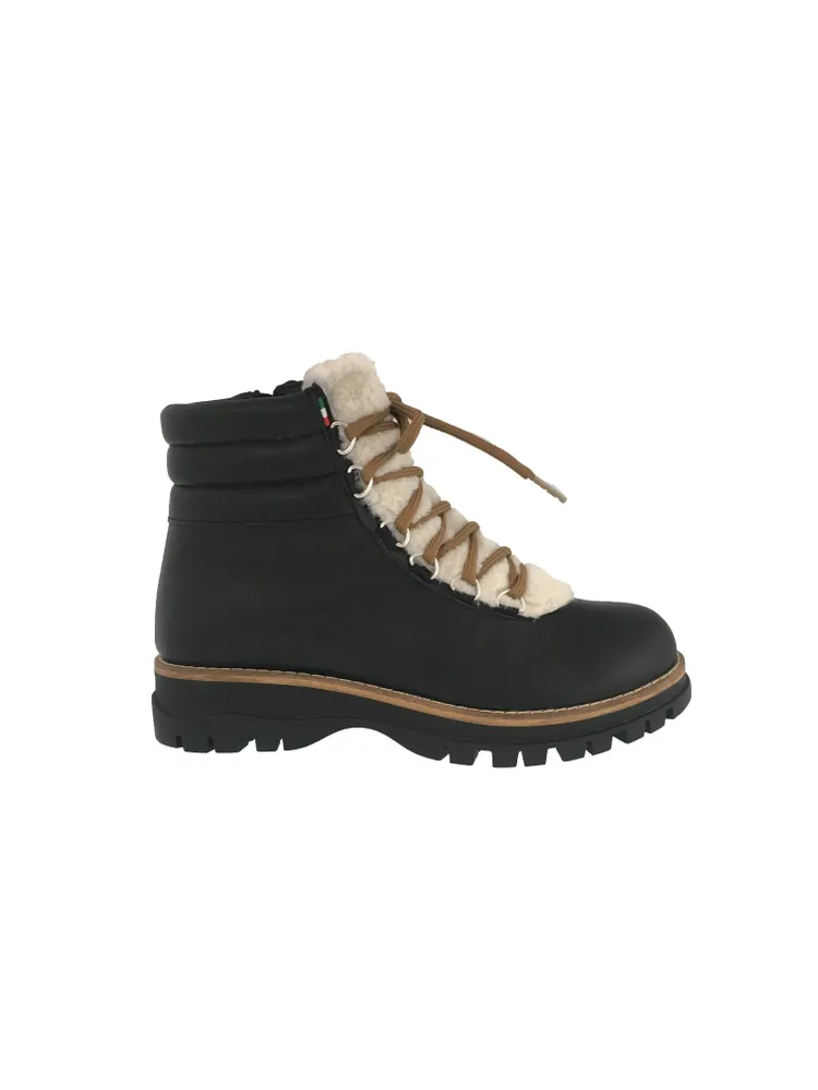 Ateliers Wesson Black Leather Winter Boot