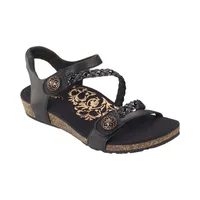 Aetrex Jillian Q Strap Braid Sandal