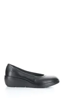 Fly London Numa Black Leather Slide