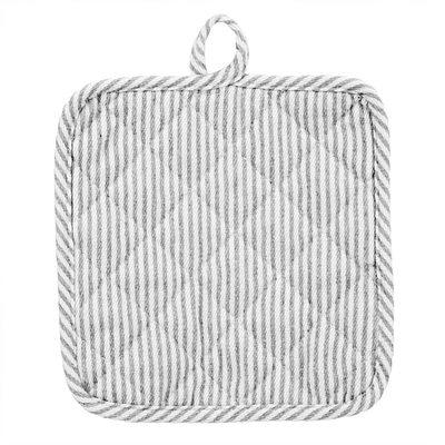 Striped pot holder