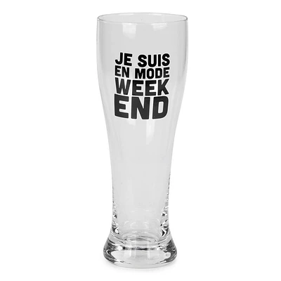 Beer glass - Je suis en mode week-end