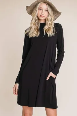 Dress A 42015 black long sleeve