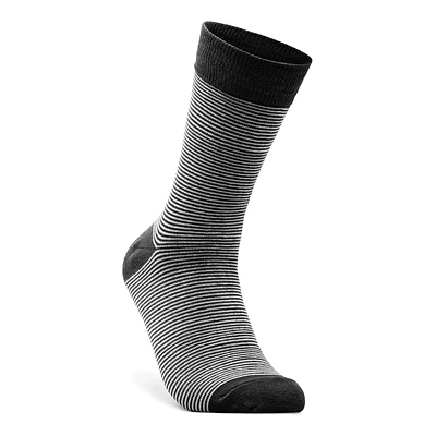 ECCO Classic Stripe Mid-cut Socks Adult Black