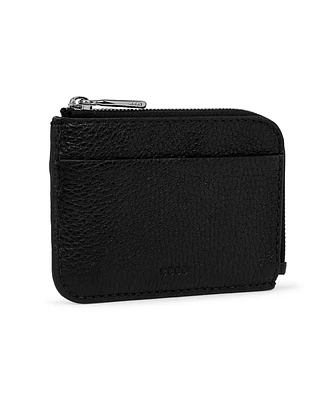 ECCO Card Case Zipped Pebbled Leather