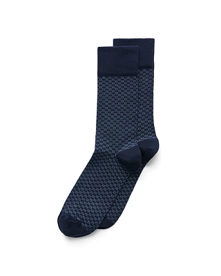 ECCO Men's Classic Honeycomb Mid-cut Socks Adult Night Sky