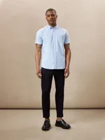The Short-Sleeved Jasper Oxford Shirt Light Blue