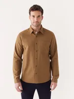 The Yak Wool Flannel Shirt Sepia