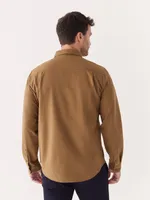 The Yak Wool Flannel Shirt Sepia