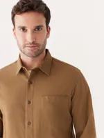 The Yak Wool Flannel Shirt Sepia