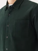 The Boxy Corduroy Shirt Green