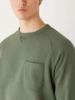 The French Fleece Crewneck Olive Green
