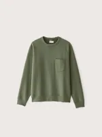 The French Fleece Crewneck Olive Green