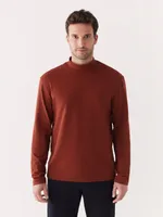 The Mockneck Sweater Brick Red