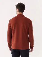 The Mockneck Sweater Brick Red